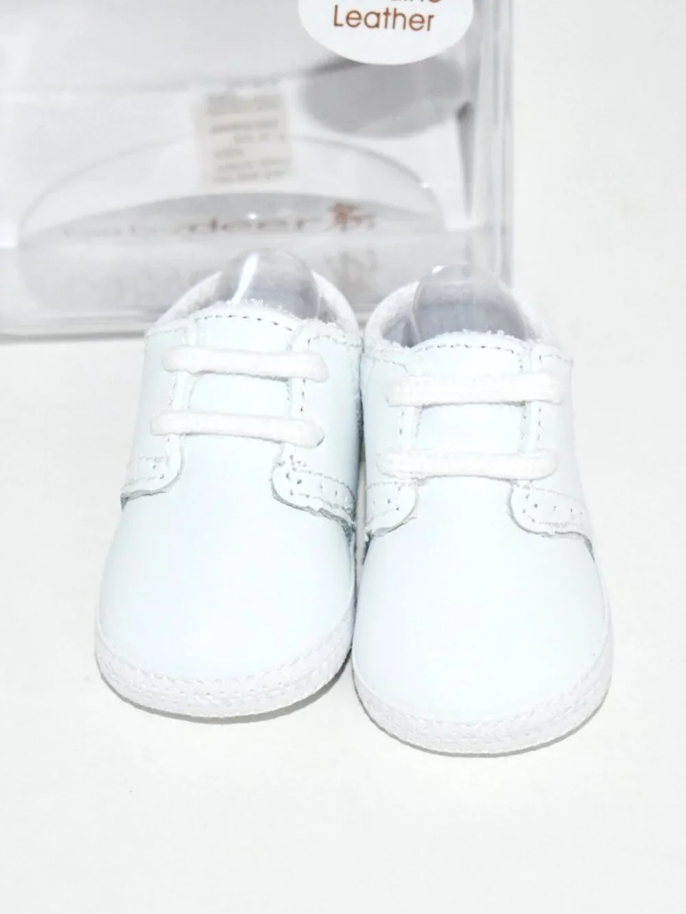 Baby Deer Kids White Saddle Oxford Crib Shoes, Infant – 2 mos #0681 883 2020 NWT